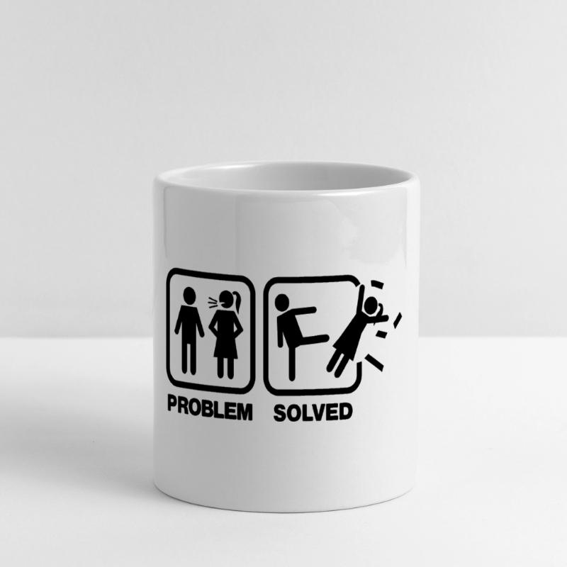 problem solved Panoramic mug with heart handle