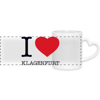 J’ADORE KLAGENFURT - Mug panoramique avec anse en forme de cœur - blanc - Devant
