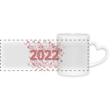 2022 - Panoramatasse mit Herzhenkel - Weiß - Vorne