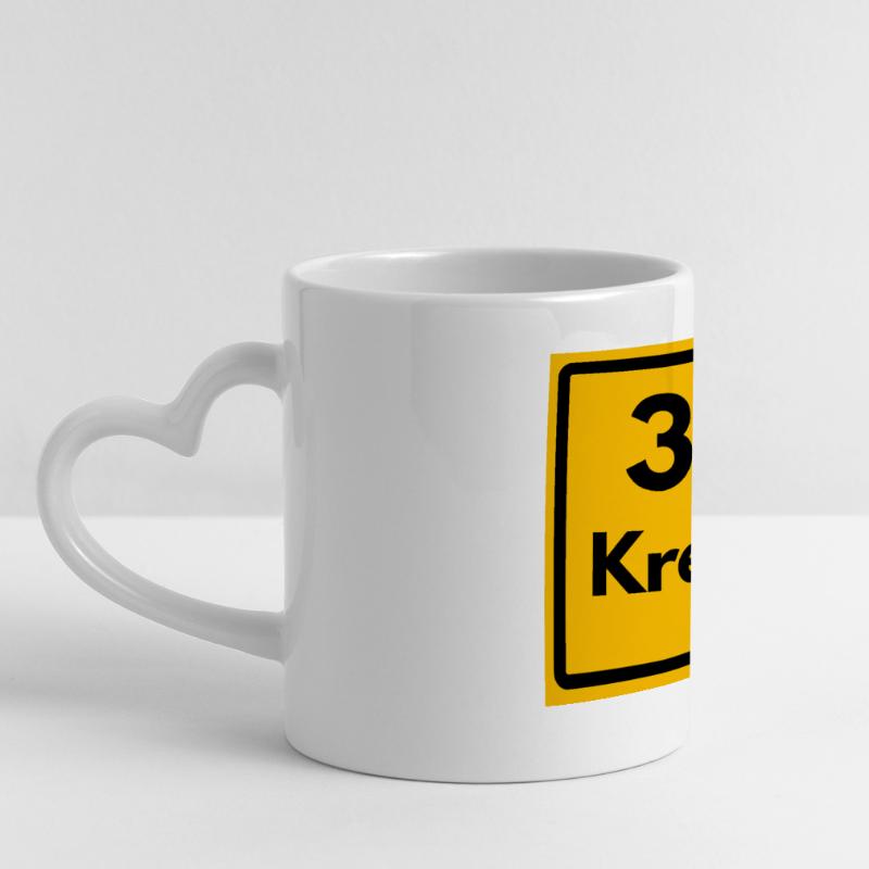 OLD POSTCODE POSTCODE RETRO 3350 KREIENSEN Panoramic mug with heart handle