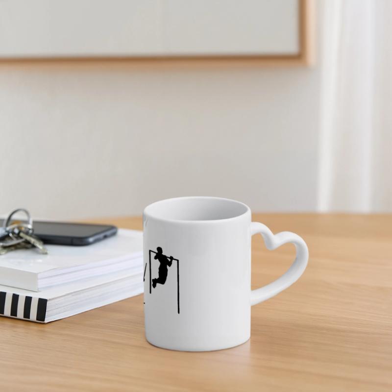 Evolution Pull Up Panoramic mug with heart handle