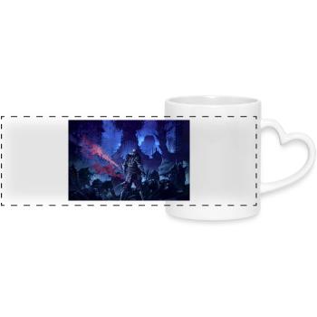 The Graveyard - Panoramic mug with heart handle - white - Front