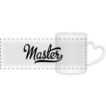 Master - Panoramatasse mit Herzhenkel - Weiß - Vorne