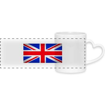 u.k. - Panoramatasse mit Herzhenkel - Weiß - Vorne