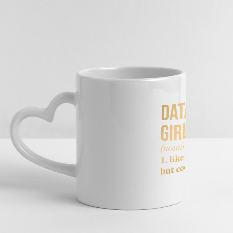 Data Science Panoramic mug with heart handle