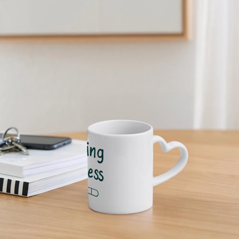 Processing In Progress Loading Bar Statement Panoramic mug with heart handle