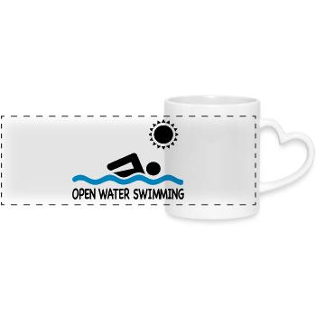 openwater4 - Panoramic mug with heart handle - white - Front