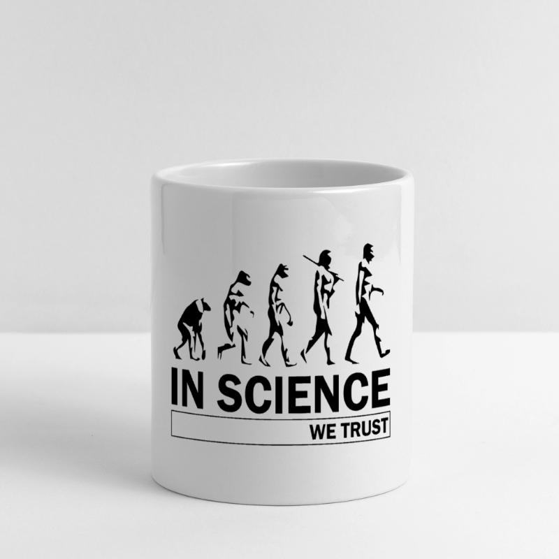 Science Evolution Panoramic mug with heart handle