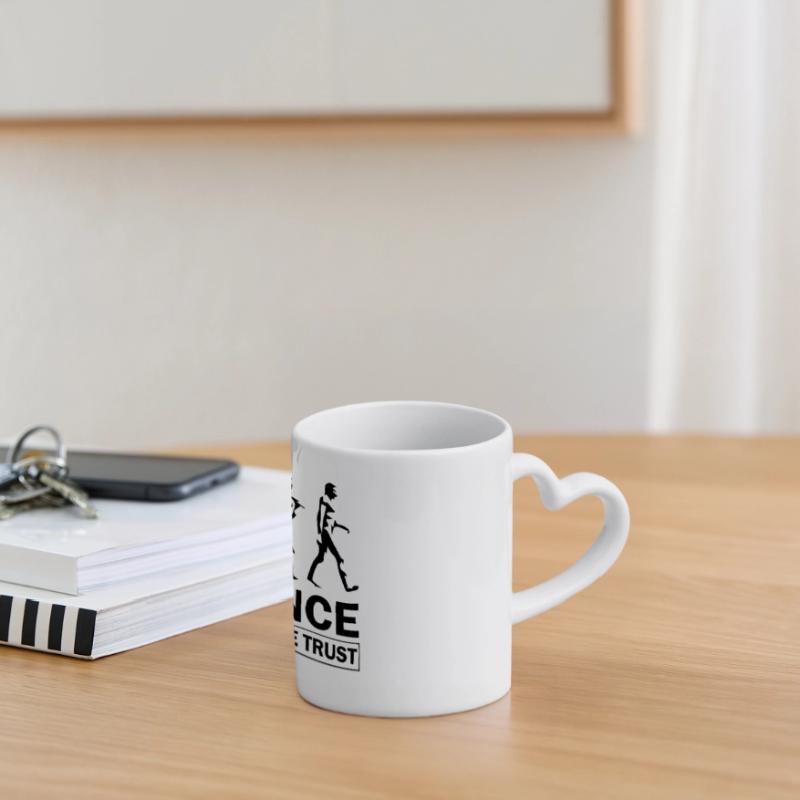 Science Evolution Panoramic mug with heart handle