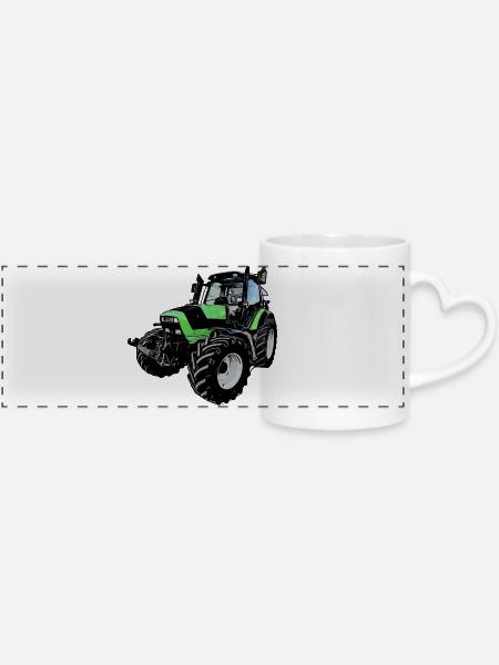 Agrotron M600 - Panoramatasse mit Herzhenkel - Weiß