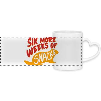 Groundhog Day Groundhog - Panoramic mug with heart handle - white - Front