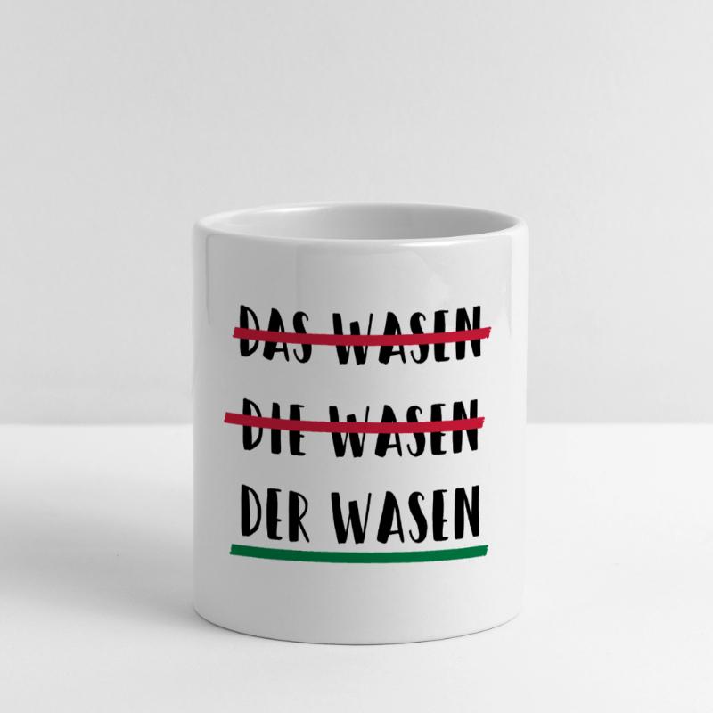 das die oder der Cannstatter Wasen Geschenk Panoramatasse mit Herzhenkel