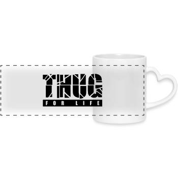 thug_for_life_t1 - Panoramic mug with heart handle - white - Front