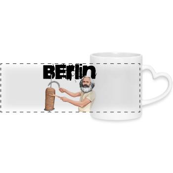 Berlin Döner Marx - Mug panoramique avec anse en forme de cœur - blanc - Devant
