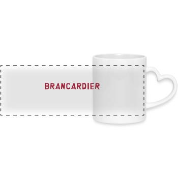 Brancardier / Ambulancier / Ambulance / Hôpital - Mug panoramique avec anse en forme de cœur - blanc - Devant