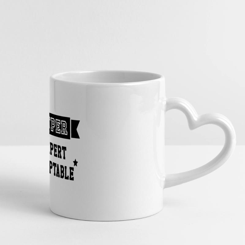 Expert Comptable / Comptabilité / Comptable / Mug panoramique avec anse en forme de cœur