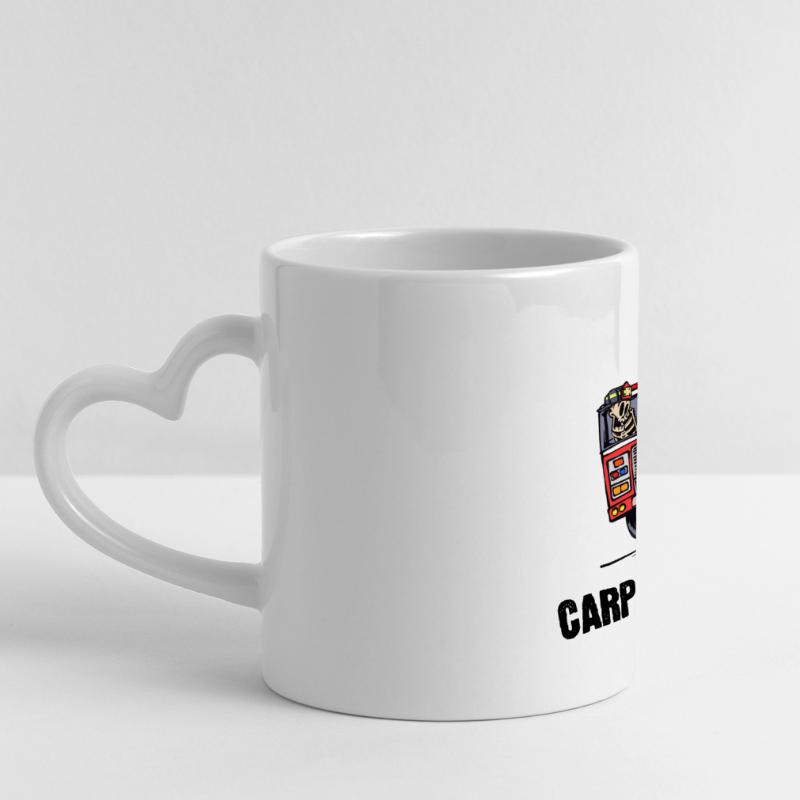 Professional fire brigade fire brigade statement fire engine Panoramic mug with heart handle