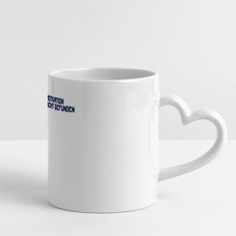 Déclaration de débogage du code développeur Entwickler Dev Mug panoramique avec anse en forme de cœur