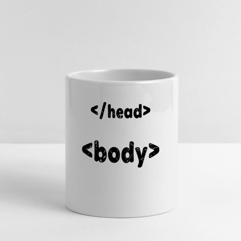 Code Developer Saying Debug Programmer Computer Panoramic mug with heart handle