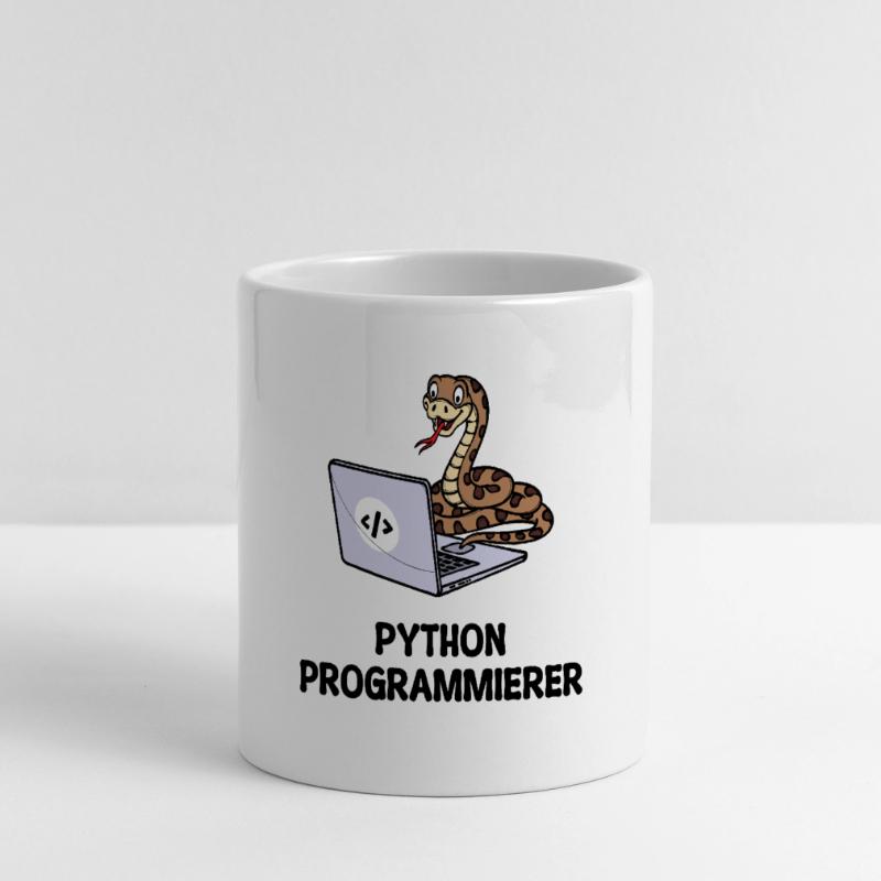 Programmierer Computer Code Developer Statement Panoramatasse mit Herzhenkel