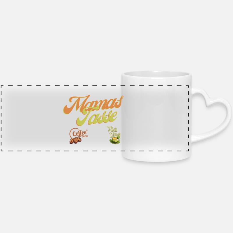 MAMA's Mug - Panoramic mug with heart handle - white