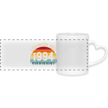 Legendary since 1994 – Born in 1994 - Panoramic mug with heart handle - white - Front