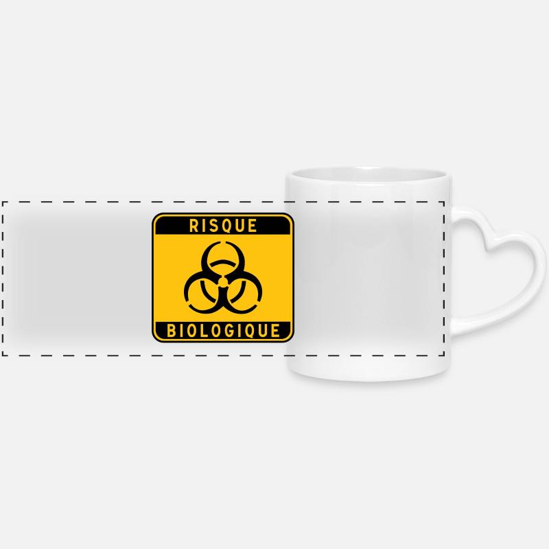 panneau_RISQUE_BIOLOGIQUE_31 - Panoramic mug with heart handle - white