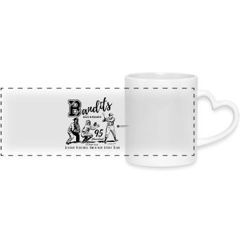 Baseball - The Bückeburg Bandits - Panoramic mug with heart handle - white - Front