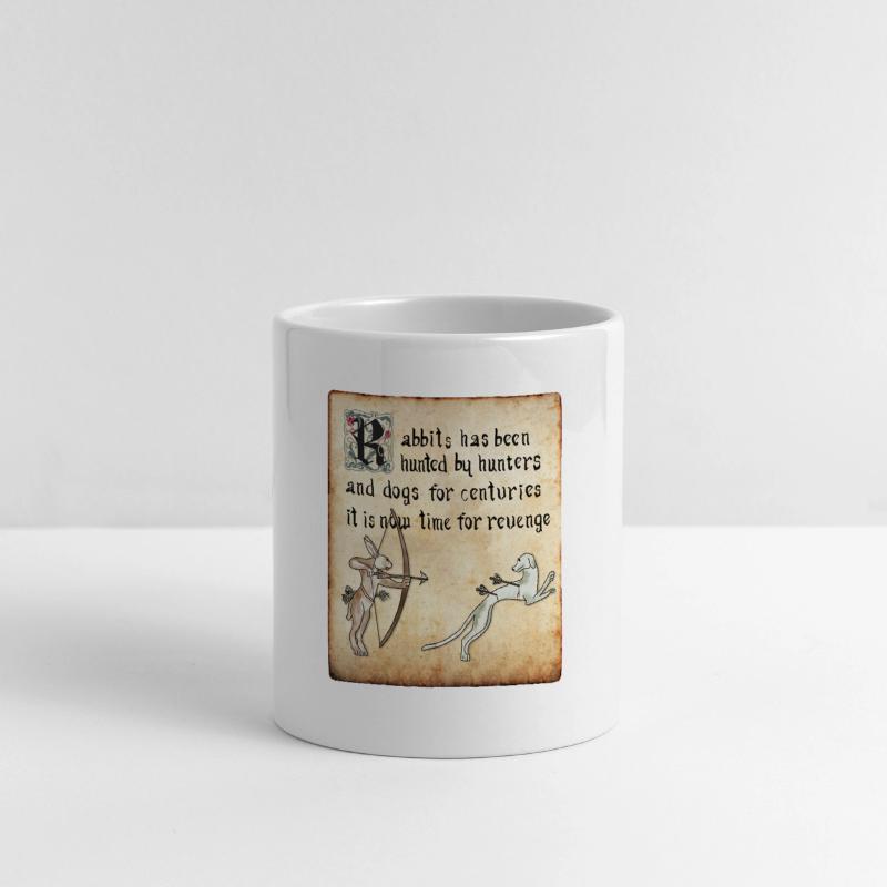 Panoramic mug with heart handle