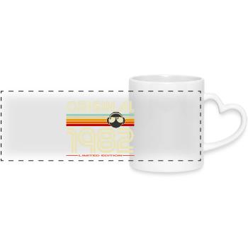 Original 1982 Retro Edition - Panoramic mug with heart handle - white - Front