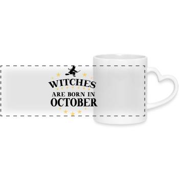 Sorcières Oktober - Mug panoramique avec anse en forme de cœur - blanc - Devant