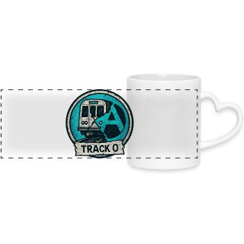 Track O Underground - Panoramatasse mit Herzhenkel - Weiß - Vorne