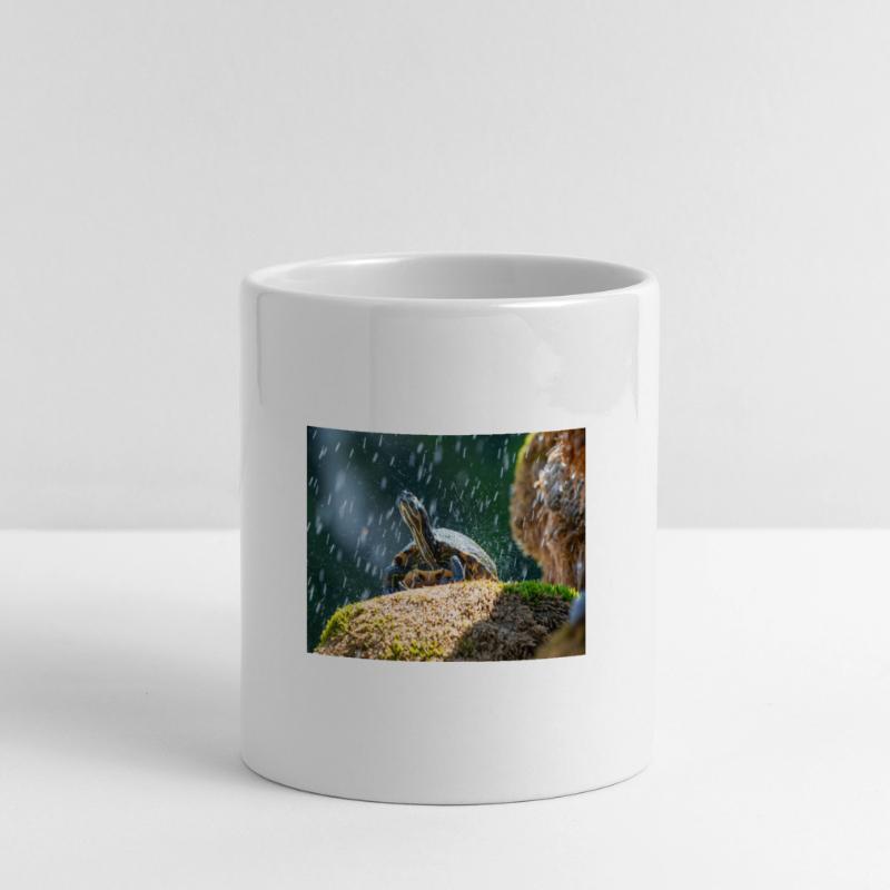 Trachemys scripta scripta scripta Mug panoramique avec anse en forme de cœur