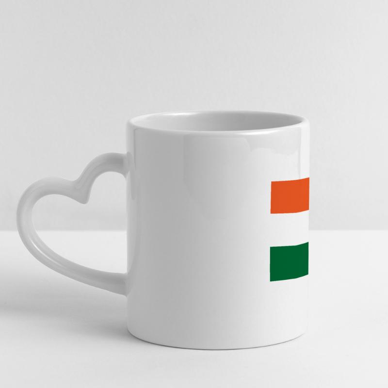 India Panoramic mug with heart handle