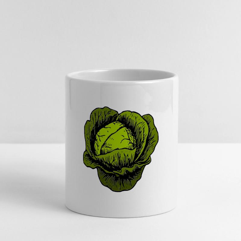 cabbage red cabbage white cabbage cabbage kale veggie gemuese Panoramic mug with heart handle