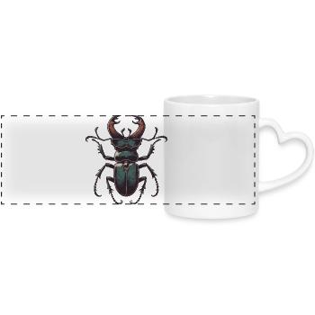 Cerf-volant - Mug panoramique avec anse en forme de cœur - blanc - Devant