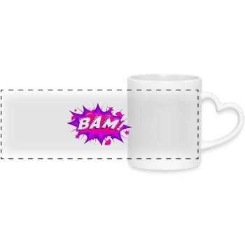 BAM 2 - Panoramatasse mit Herzhenkel - Weiß - Vorne