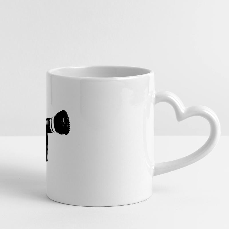 fire lance flow rate variable Panoramic mug with heart handle