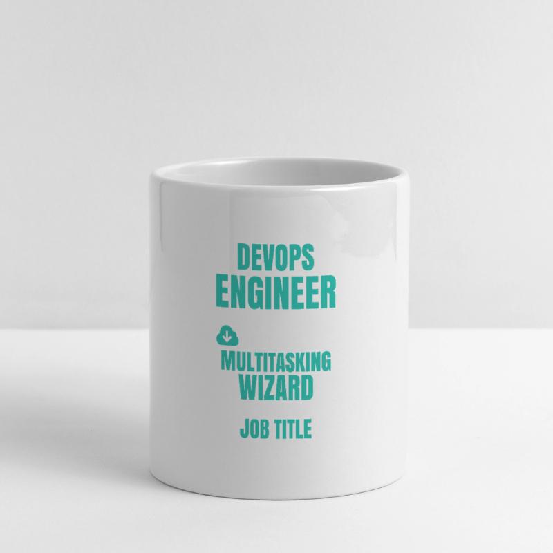 DevOps Engineer Multitasking-Assistent Panoramatasse mit Herzhenkel