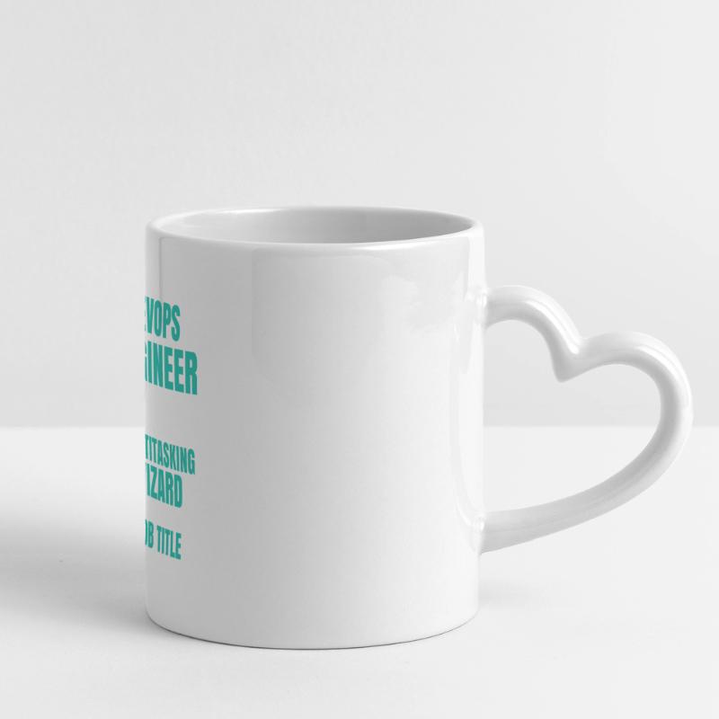 DevOps Engineer Multitasking-Assistent Panoramatasse mit Herzhenkel