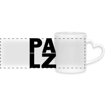 Pfalzluschd - Panoramatasse mit Herzhenkel - Weiß - Vorne