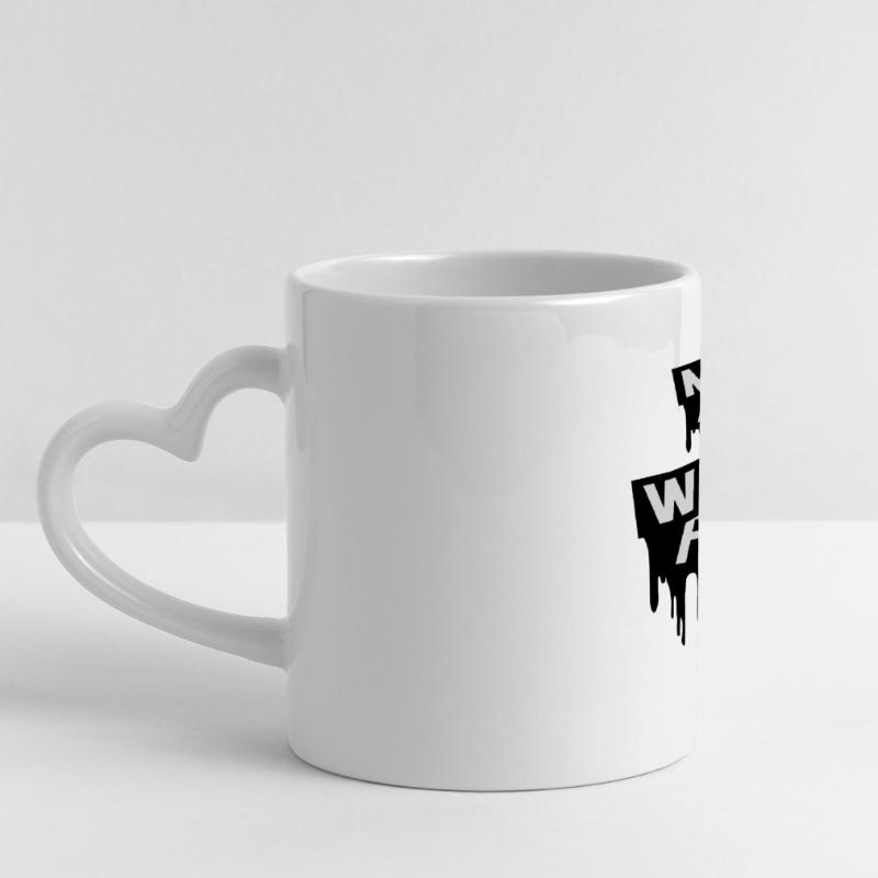 make racism wrong again Panoramic mug with heart handle
