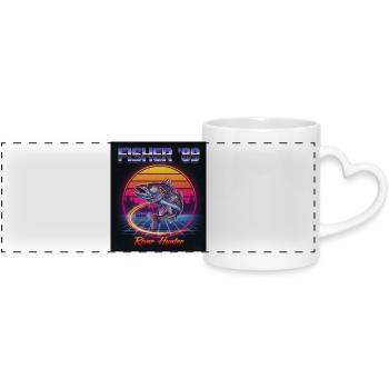 River Hunter - Panoramic mug with heart handle - white - Front
