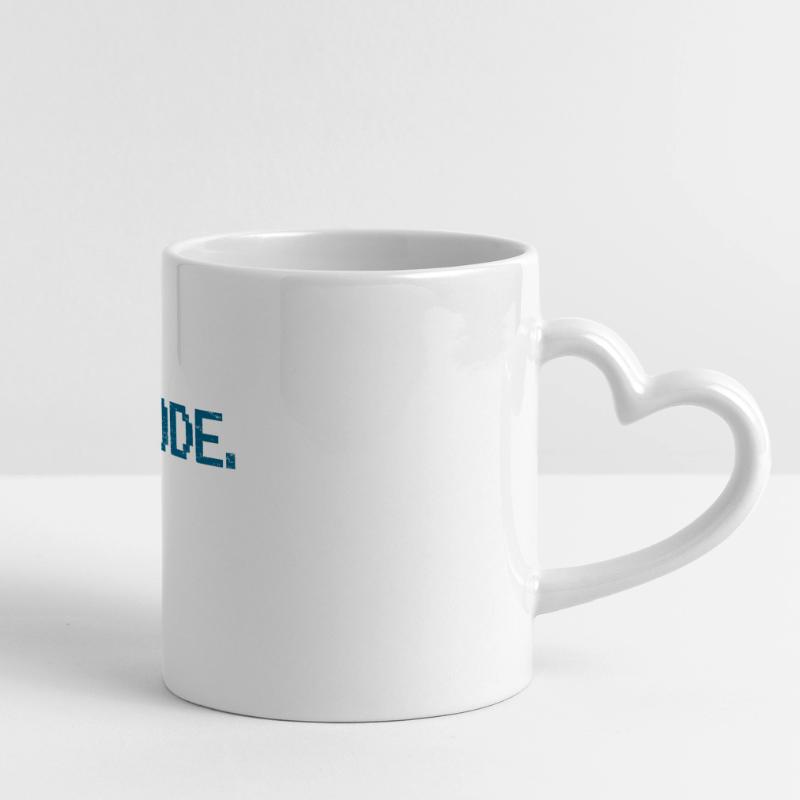 Programming code computer science Panoramic mug with heart handle