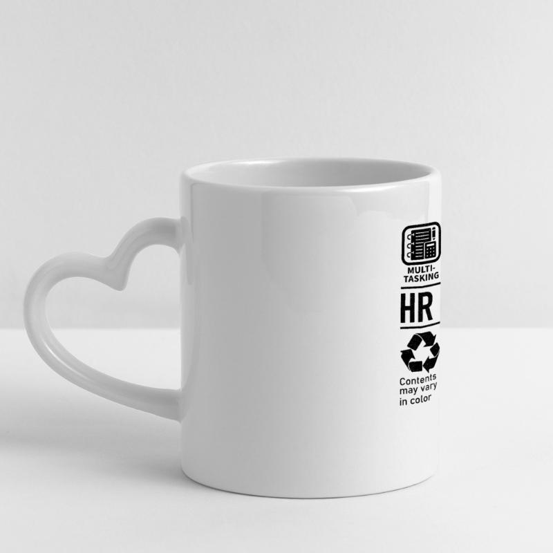 Hr Manager multi tasking problem solving Panoramic mug with heart handle