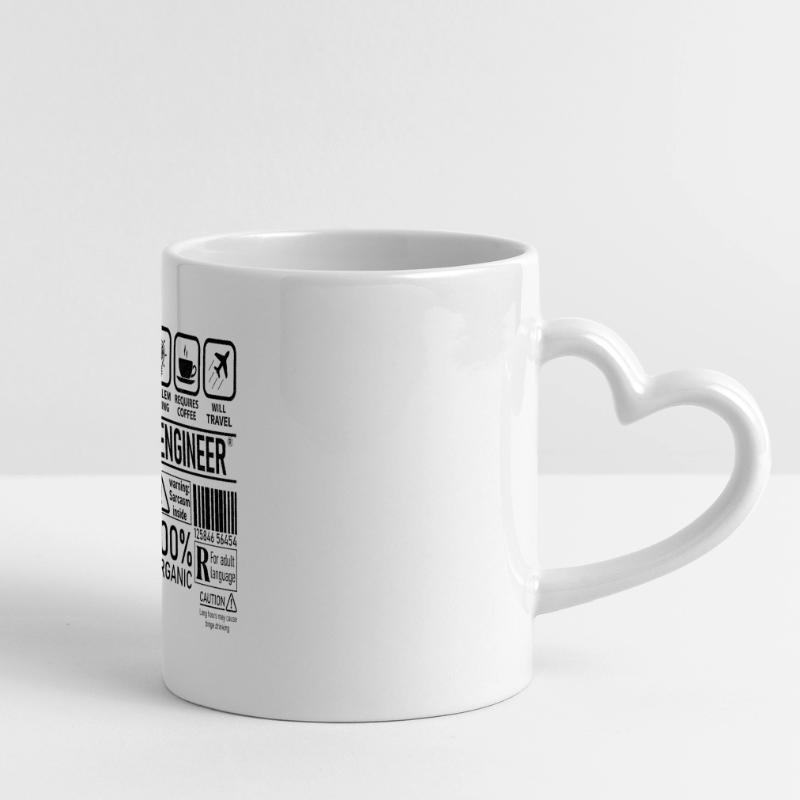 Civil Engineer multi tasking problem solving Panoramatasse mit Herzhenkel