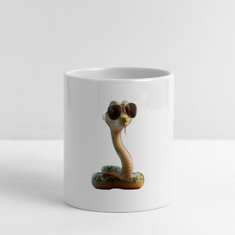 serpent, python, cobra, serpent à sonnettes, serpents Mug panoramique avec anse en forme de cœur