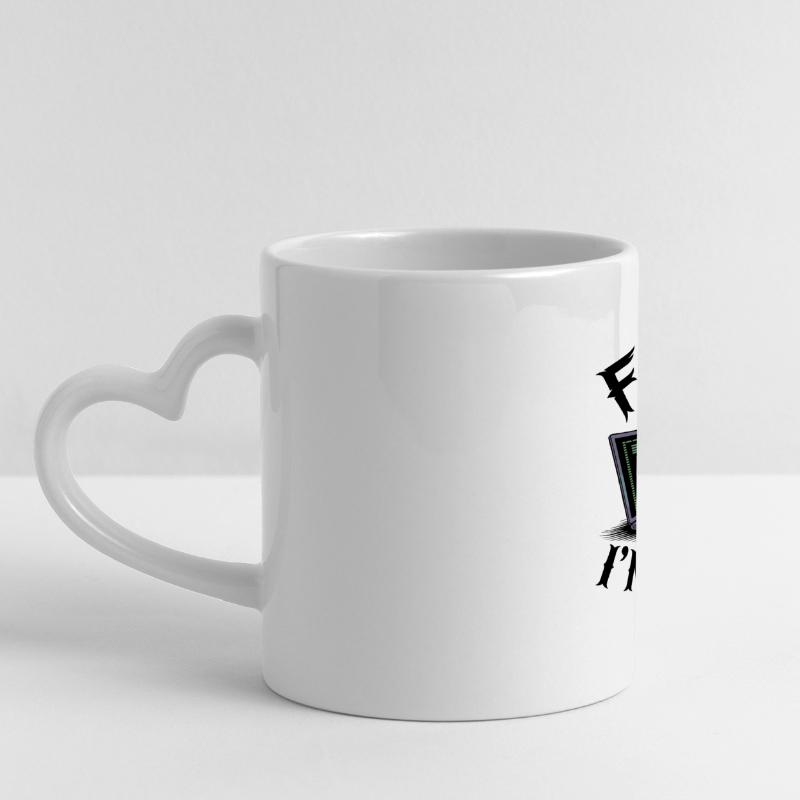 RabenCoder : Code Raven sur l’ordinateur portable Mug panoramique avec anse en forme de cœur