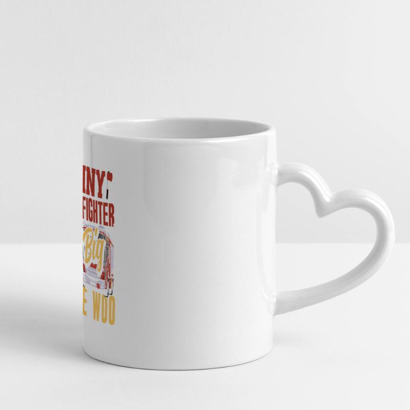 Wee Woo Squad Fire Tiny Firefighter Panoramic mug with heart handle