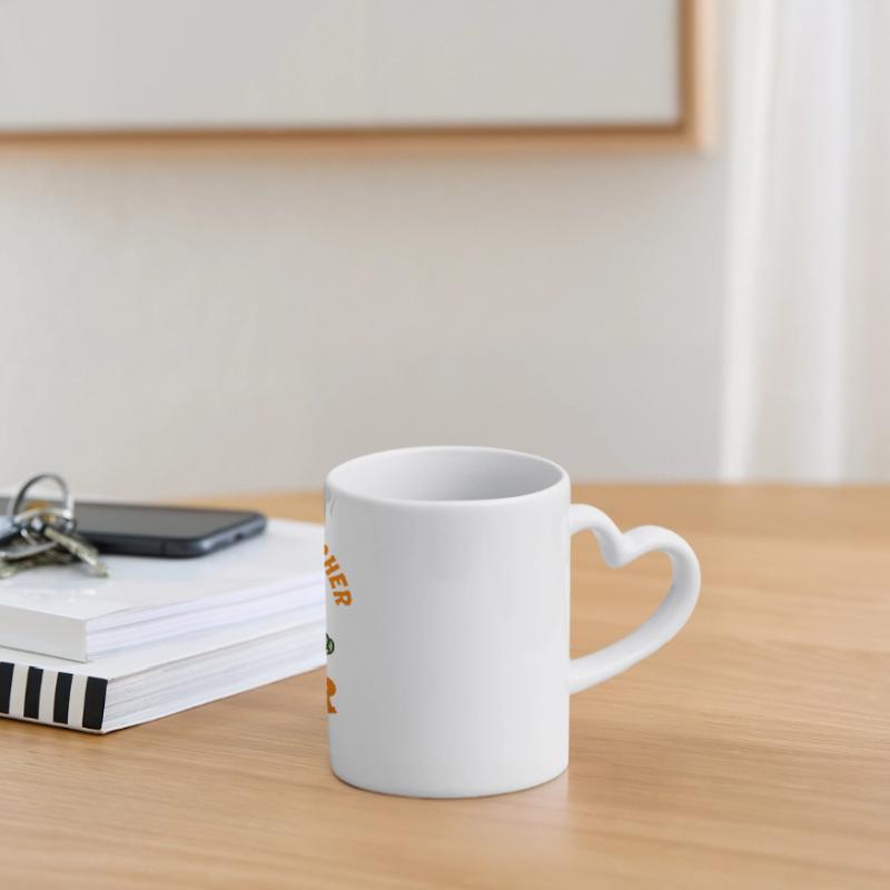 Programmation PRÉHISTORIQUE : Divertissement du CODER Mug panoramique avec anse en forme de cœur
